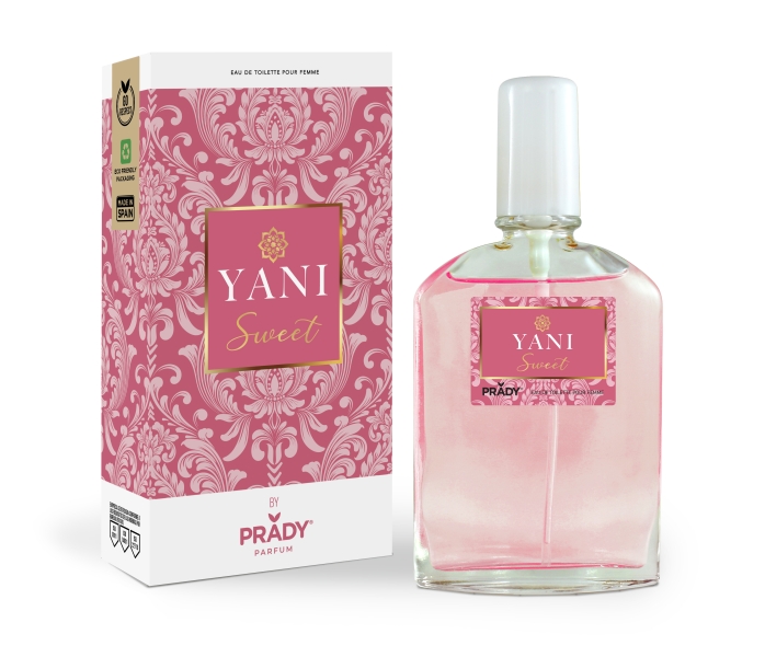 prady colonia de mujer yani sweet frasco de 90 ml spray pulverizador
