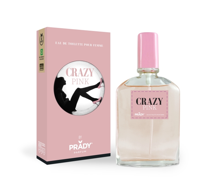 prady colonia de mujer crazy pink frasco de 90 ml spray pulverizador