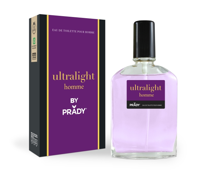prady colonia de hombre ultralight homme frasco de 90 ml spray pulverizador