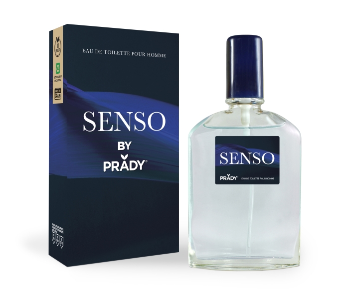 prady colonia de hombre senso frasco de 90 ml spray pulverizador