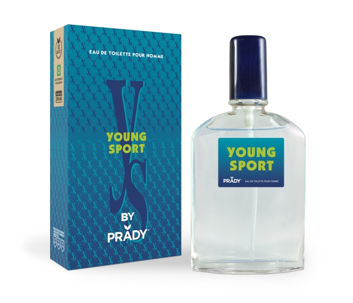 prady colonia de hombre young sport frasco de 90 ml spray pulverizador