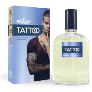 prady colonia de hombre tattoo frasco de 90 ml spray pulverizador