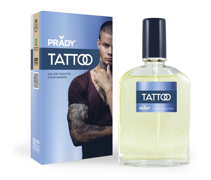 prady colonia de hombre tattoo frasco de 90 ml spray pulverizador