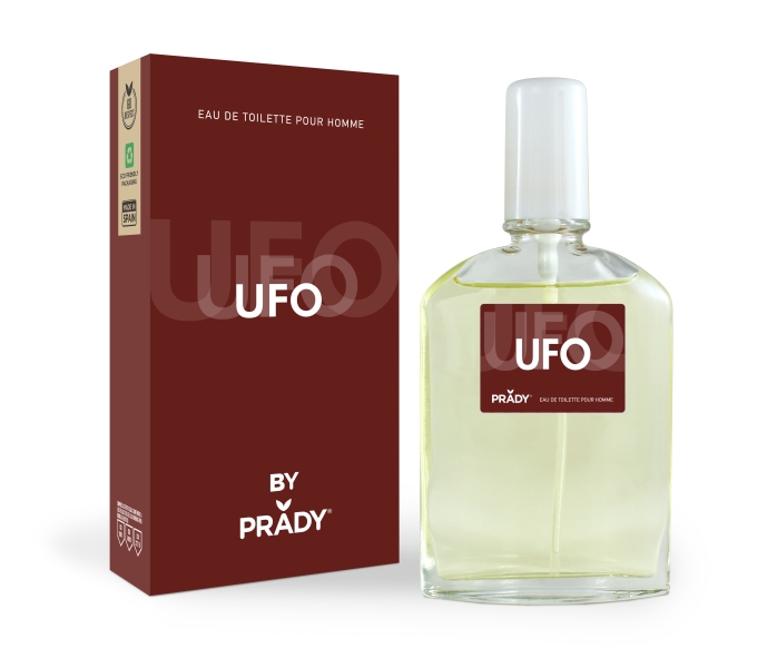 prady colonia de hombre ufo frasco de 90 ml spray pulverizador