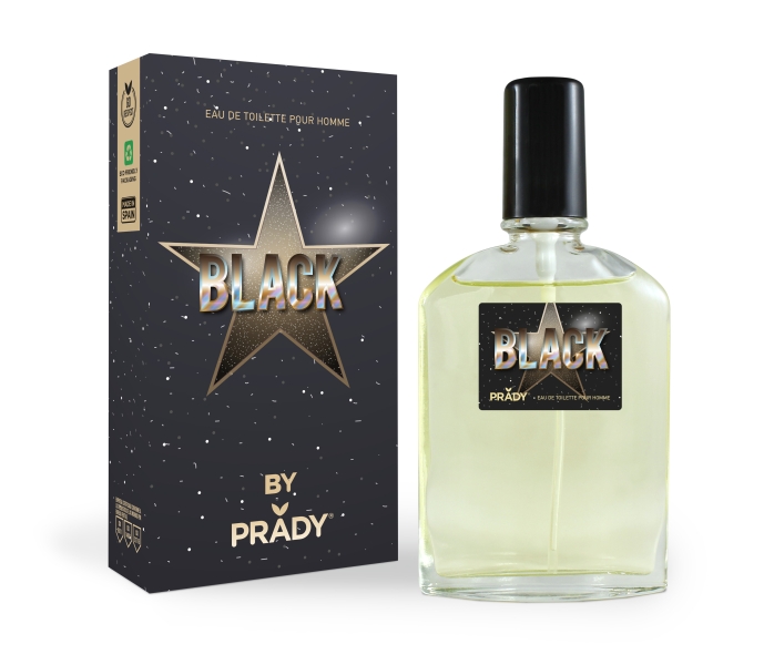 prady colonia de hombre black frasco de 90 ml spray pulverizador