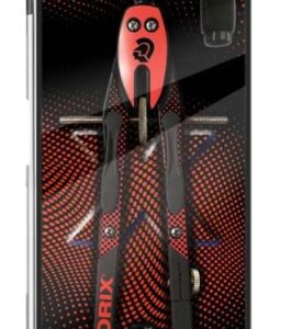 staedtler norix 555 compas metalico escolar de precision mecanismo pulsador y ajuste por rueda central color rojo/negro
