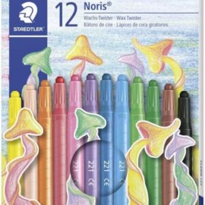 staedtler noris 221 pack de 12 ceras giratorias diametro 6mm resistencia a la rotura colorantes alimenticios colores surtidos