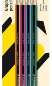 staedtler noris 120 pack con 4 lapices de grafitito hexagonales hb resistencia a la rotura madera de bosques sostenibles colores del cuerpo surtidos