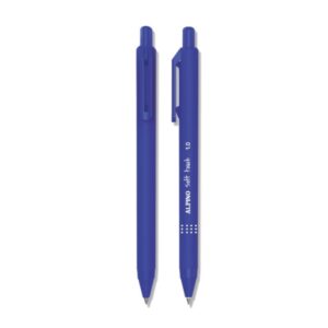 alpino soft touch boligrafo retractil punta 1mm tacto suave tinta azul color azul