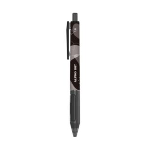 alpino dot boligrafo retractil punta 1mm agarre suave color negro