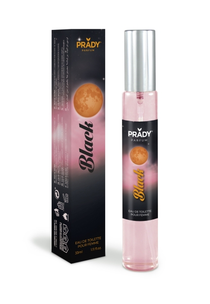 prady colonia de mujer black frasco de 33 ml spray pulverizador