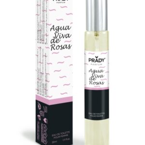 prady colonia de mujer agua viva de rosas frasco de 33 ml spray pulverizador