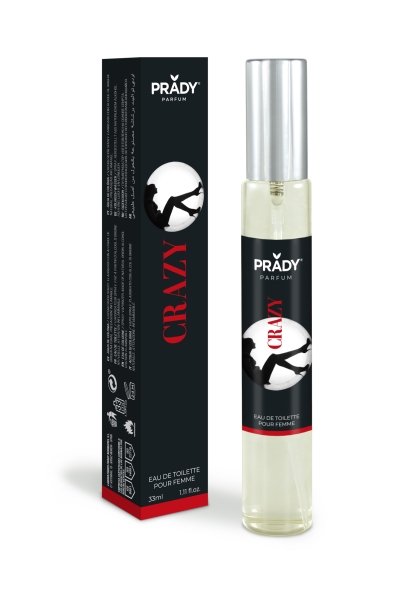 prady colonia de mujer crazy frasco de 33 ml spray pulverizador