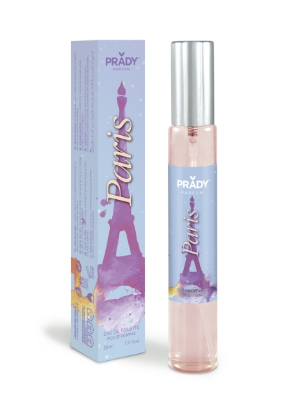 prady colonia de mujer paris frasco de 33 ml spray pulverizador