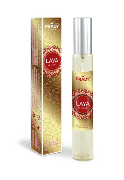 prady colonia de mujer laya al arab frasco de 33 ml spray pulverizador