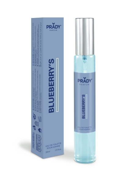 prady colonia de hombre blueberry´s frasco de 33 ml spray pulverizador