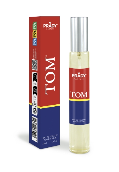 prady colonia de hombre tom frasco de 33 ml spray pulverizador