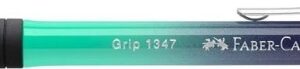 faber castell grip 1347 flow edition buzzing blue portaminas 0.7mm atractivo diseño grip de agarre goma de borrar color azul/turquesa degradado