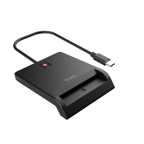 trust primo lector de tarjetas inteligentes usb compatible dni 4.0 eid, edowod y cie color negro