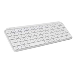 mars gaming mk silenkeys teclado completo inalambrico bluetooth disposicion inglesa qwerty us 720mah teclas silenciosas de perfil bajo accesos directos 384x132x24mm color blanco