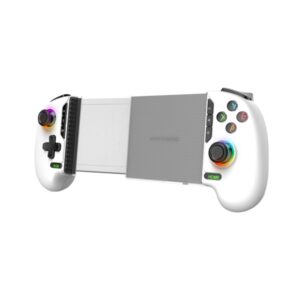 mars gaming mgpxpro gamepad multiplataforma bluetooth autonomia hasta 10h vibracion dual bateria 1000mah cable usb c de 1m smartphones hasta 7" 210x110x53mm color blanco