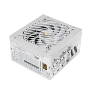 mars gaming mpb750psi fuente de alimentacion atx 750w 80 plus gold ventilador 140mm silencioso 12db cableado modular cables planos texturizados 150x160x85mm color blanco