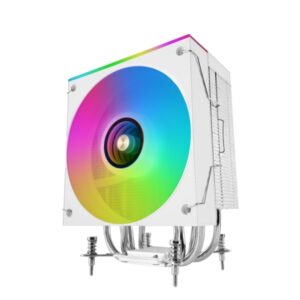 mars gaming mcpu lcd disipador cpu potencia tdp hasta 300w 6 tubos hct ventilador pwm fdb de 120mm pantalla lcd cable reductor de ruido iluminacion argb 122x72x156mm color blanco