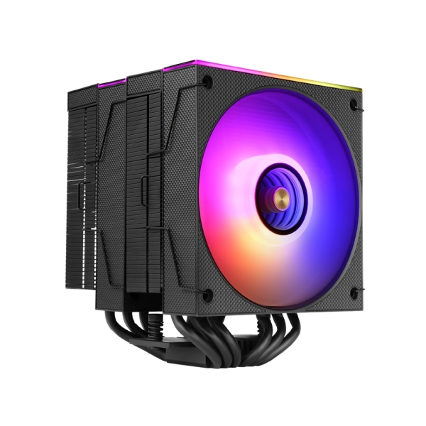 mars gaming mcpu x26 disipador cpu potencia tdp hasta 350w 6 tubos silencioso 2 ventiladores pwm de 120mm 2600rpm iluminacion argb 122x122x158mm color negro