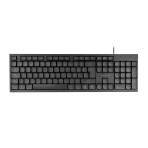tacens anima ak02 teclado completo cable 1.3m disposicion qwerty es teclas silenciosas de perfil bajo accesos directos multimedia e ia 43.7x25x1.3cm color negro
