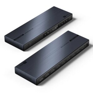 vention duplicador hdmi resolucion 4k 1 entrada 8 salidas aluminio color negro