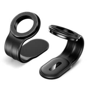 vention soporte magnetico de smartphone para coche plegable base adhesiva velcro 216.4x66x12.9mm color negro