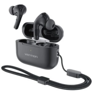 vention echo lite e11 plus auriculares intraurales inalambricos bluetooth 6.0 autonomia hasta 6h estuche con bateria de 250mah color negro