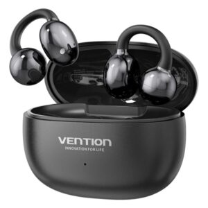 vention a11 clip on auriculares intraurales inalambricos bluetooth 6.0 alcance 10m estuche con bateria de 400mah color negro