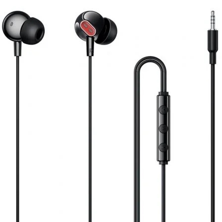 vention echo lite auriculares intraurales con cable de 1.2m jack 3.5mm microfono integrado altavoz de 12mm color negro