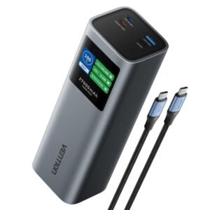 vention powerbank de 27000mah potencia de salida hasta 140w power delivery usb a usb c color gris