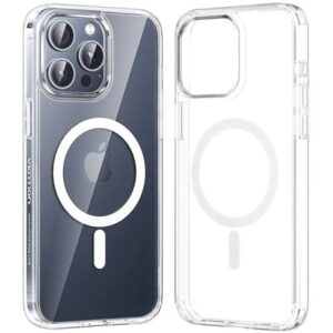 vention funda rigida para iphone 13 pro anillo magnetico magsafe color transparente