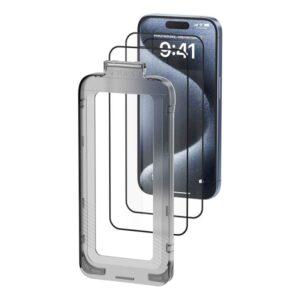 vention protector de pantalla para iphone 13 vidrio templado herramienta de instalacion antipolvo color transparente