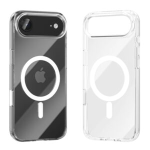 vention concise impact funda rigida para iphone 17 air anillo magnetico magsafe compatible con carga inalambrica resistente al amarilleo color transparente