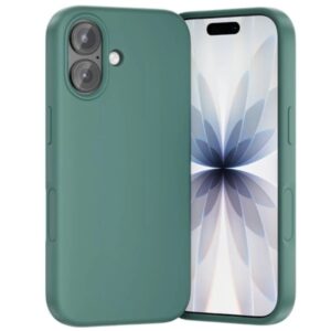 vention funda de silicona para iphone 17 anillo magnetico magsafe compatible con carga inalambrica color aguamarina