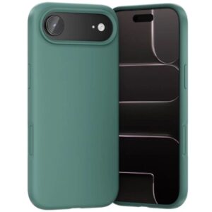 vention funda de silicona para iphone 17 air anillo magnetico magsafe compatible con carga inalambrica color aguamarina