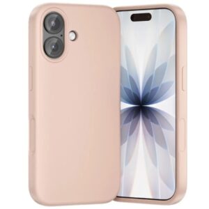vention funda de silicona para iphone 17 anillo magnetico magsafe compatible con carga inalambrica color rosa