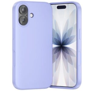 vention funda de silicona para iphone 17 anillo magnetico magsafe compatible con carga inalambrica color purpura