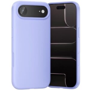 vention funda de silicona para iphone 17 air anillo magnetico magsafe compatible con carga inalambrica color purpura