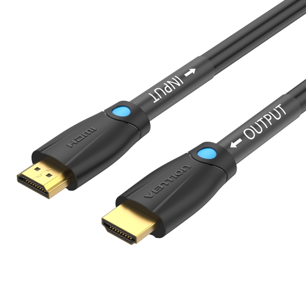vention cable hdmi 2.0 resolucion 4k arc longitud 30m conectores chapados en oro revestimiento en pvc color negro