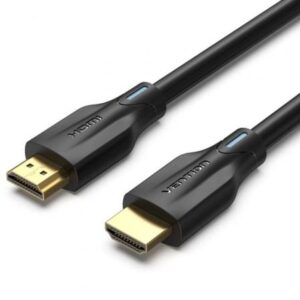 vention cable hdmi 2.1 resolucion 8k earc longitud 10m conectores chapados en oro hdr dinamico tasa de refresco variable revestimiento en pvc color negro