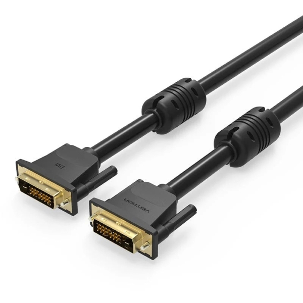 vention cable dvi d compatible con resoluciones 2k longitud 3m pvc conectores chapados en oro color negro