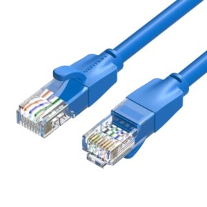 vention cable de red cat.6 utp longitud 20m velocidad hasta 1gbps 26awg color azul