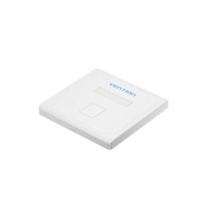 vention placa de pared de 1 toma rj45 compatible con cajas de empotrar tipo 86 abs resistente al envejecimiento 86x86x8mm color blanco