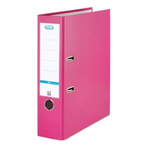 elba rado top archivador ancho de palanca formato a4 cantoneras metalicas tarjetero con etiqueta en el lomo cubierta de polipropileno ollao de aluminio color rosa