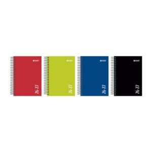 enri agenda escolar con espiral castellano tapa extradura formato octavo dia pagina acabado brillante colores surtidos